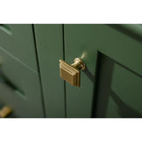 Legion Furniture 60" Vogue Green Finish Double Sink Vanity Cabinet With Carrara White Top WLF2160DVG