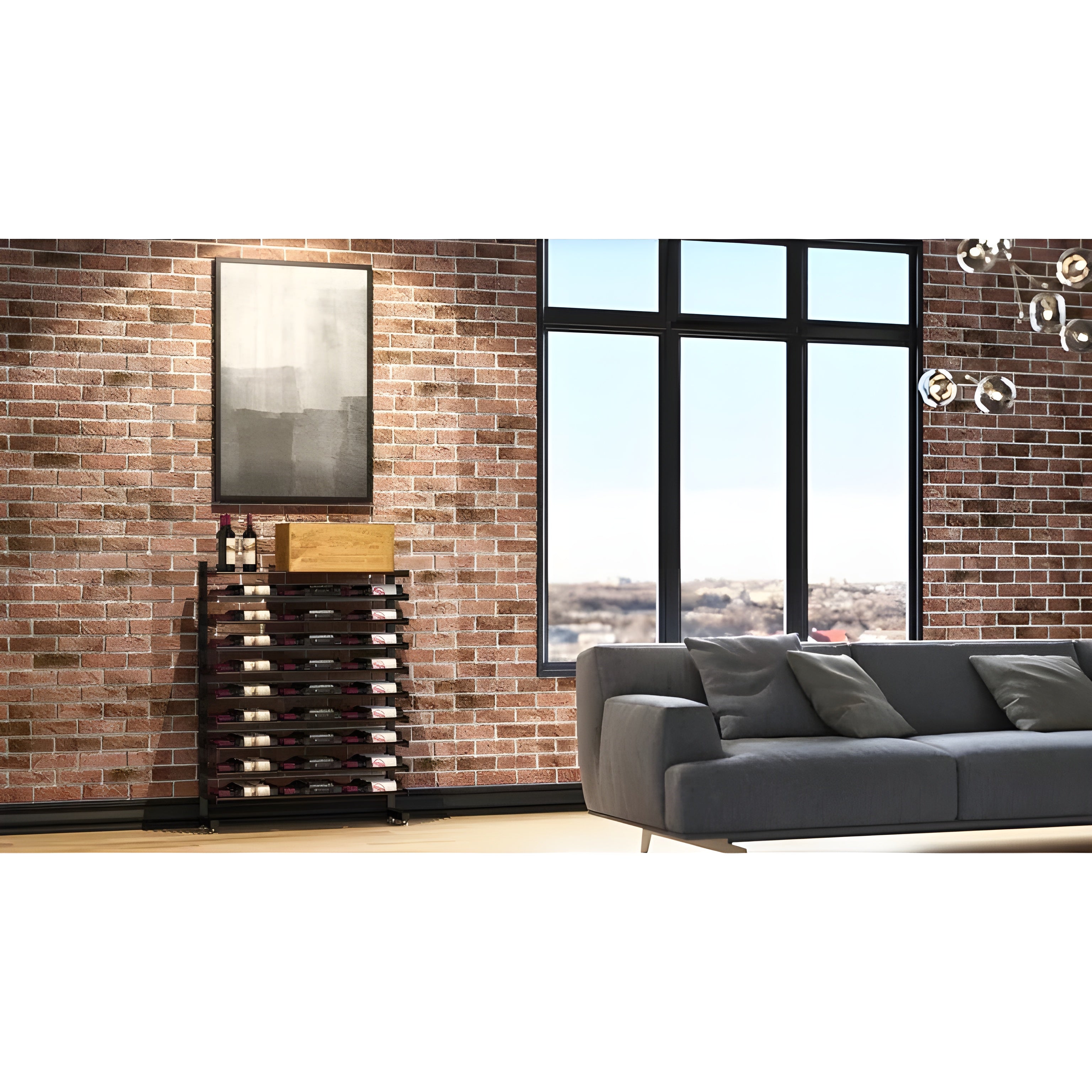 Vintage View Evolution Double Sided Island Display Rack Presentation Row 3C (freestanding metal wine rack)