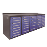 Chery Industrial 10ft Storage Cabinet with 35 Drawers