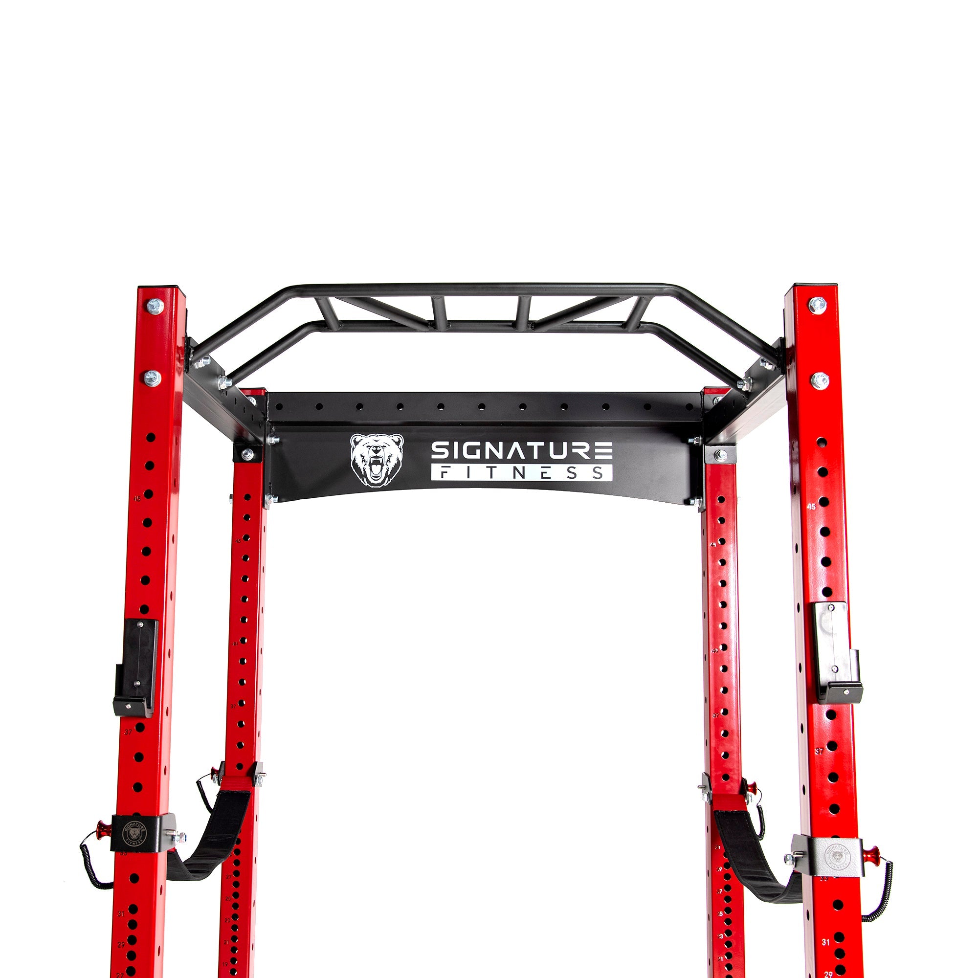 Signature Fitness SF-3 1,500 Pound Capacity 3” x 3” Power Cage Squat Rack, Includes J-Hooks and Safety Straps, Other Optional Accessories - SF-PC1