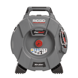 Ridgid Model K9-204+ FlexShaft, K9-204+ for 2-4" (50 - 100 mm) Pipes; Includes: 70' (21,3 m) of 5/16" (8 mm) cable and kit, FLEXSHAFT, K9-204 + - 76198
