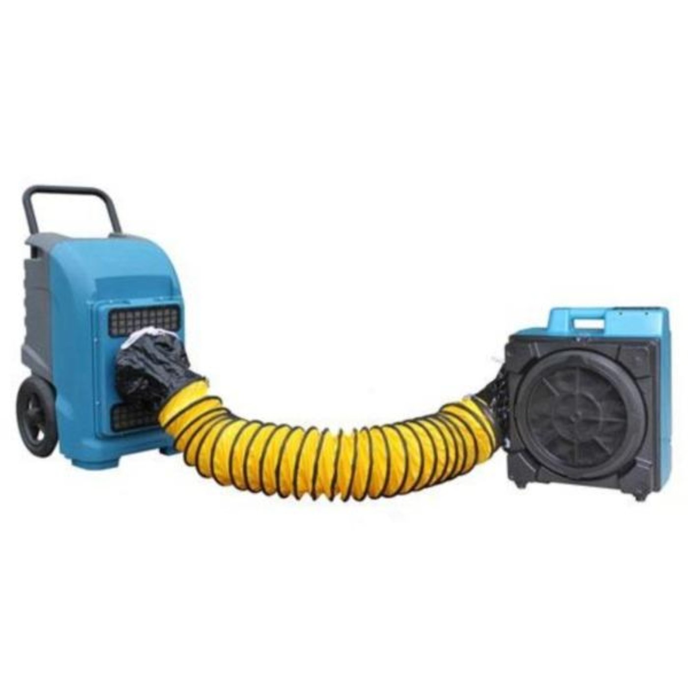 XPOWER FA-300K6 warehouse/dock cooling fan kit, L-30 LED spotlight, and 300T mobile trolley - XP-FA-300K6-Yellow