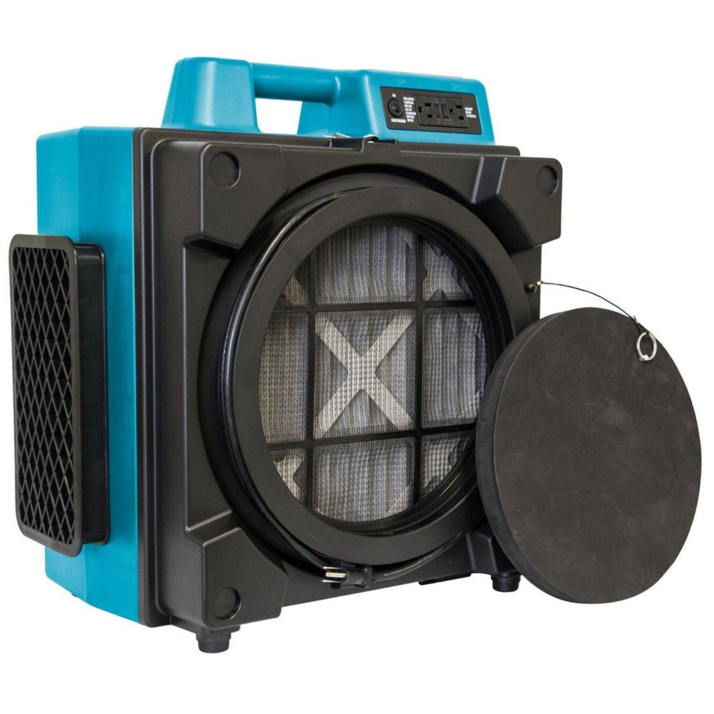 XPOWER X-3400A Professional 3 Stage Filtration HEPA Purifier System, Negative Air Machine, Airbourne Air Cleaner, Air Scrubber with Built-in GFCI Power Outlets - XP-X-3400A