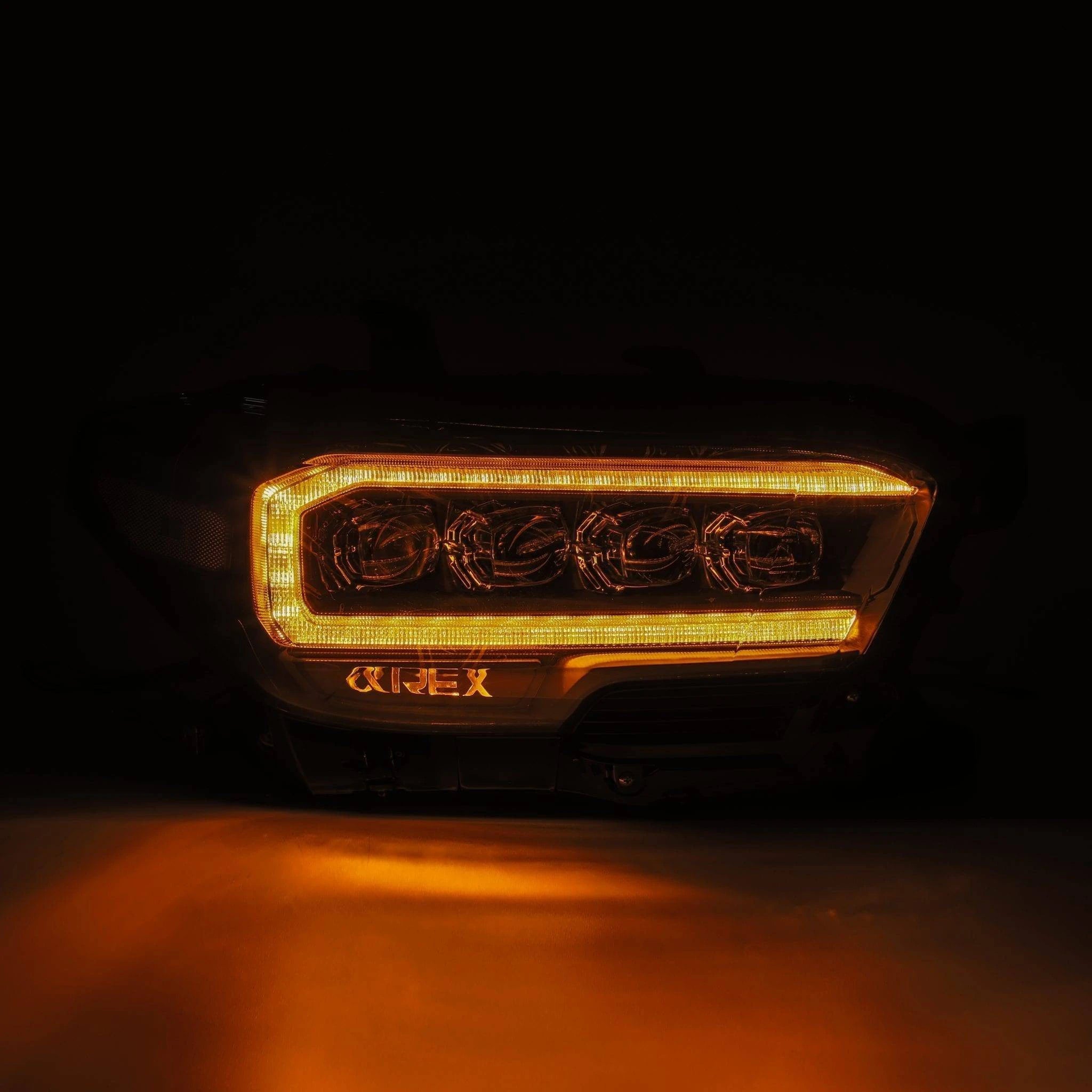 Alpharex Nova-Series Led Projector Headlights Chrome 2023-2016 Toyota Tacoma - 880706