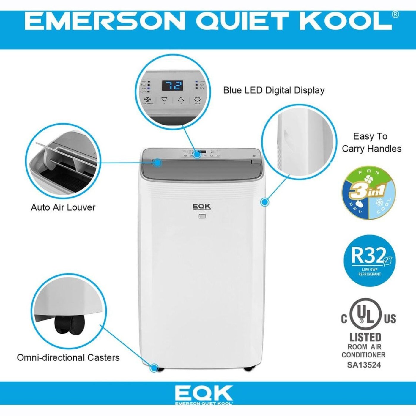 Emerson Quiet - Portable Air Conditioners | EAPC10RSC1