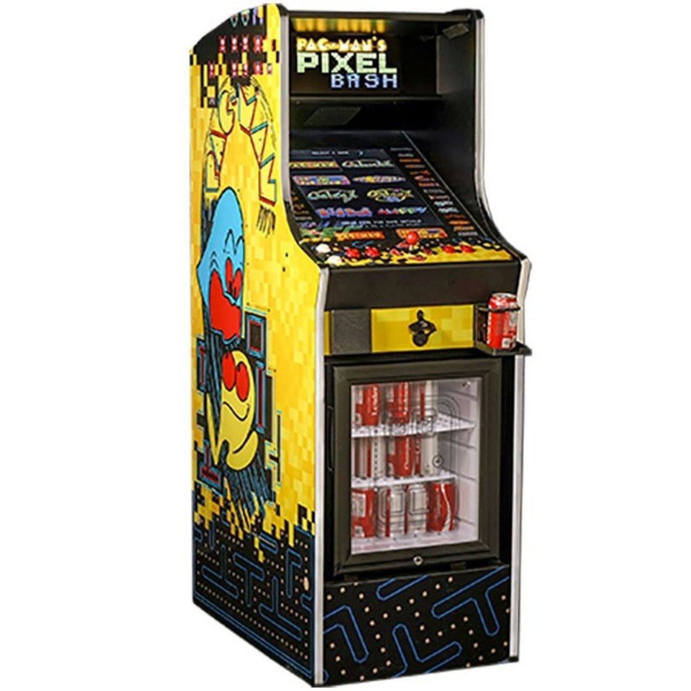 Bandai Namco Pac-Man Pixel Bash Home Upright With 30" Pac-Man Stool pm12456