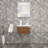 Casa Mare Aspe 32 Matte Walnut Bathroom Vanity Ceramic Sink Combo - Aspe80MW-32-MSC-S
