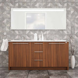 Casa Mare Nona 60 Matte Walnut Bathroom Vanity and Sink Combo- Nona152MW-60-MSC-S