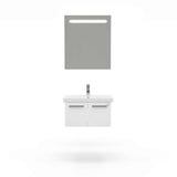 Casa Mare Aspe 32 Glossy White Vanity Ceramic Sink Combo - Aspe80GW-32-MSC-S
