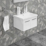 Casa Mare Aspe 32 Glossy White Vanity Ceramic Sink Combo - Aspe80GW-32-MSC-S