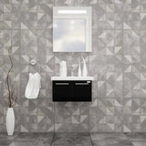 Casa Mare Aspe 32 Glossy Black Vanity Ceramic Sink Combo - Aspe80GB-32-MSC-S