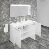 Casa Mare Benna 63 Glossy White Vanity Double Sink Combo - Benna160GW-63-S