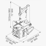 Corghi Service Pro124 Semi Automatic Tire Changer - Backyard Provider