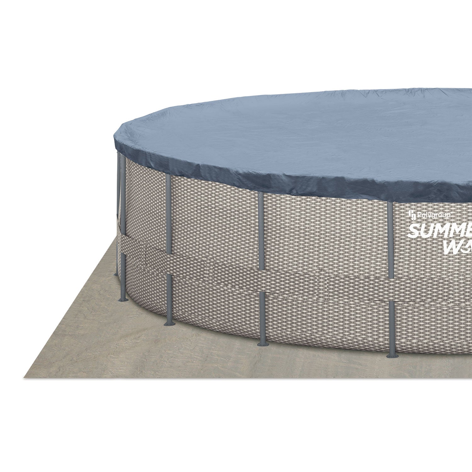 Summer Waves Active 16 Ft x 48 In Above Ground Frame Swimming Pool Set with Pump - 202918