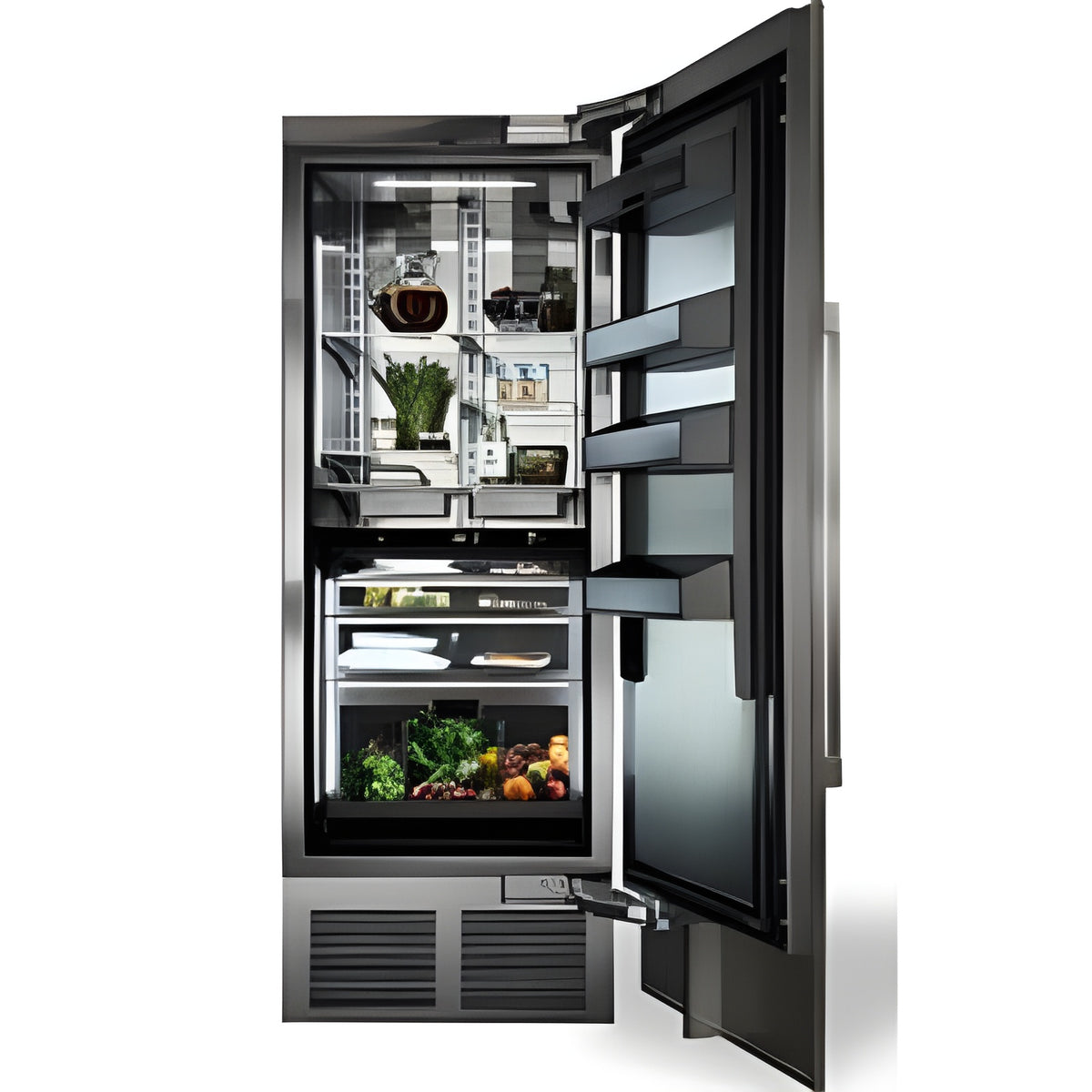Perlick 30" All Refrigerator Column with 16.6 Cu. Ft. Capacity, Solid Overlay Door - CR30R-1-2