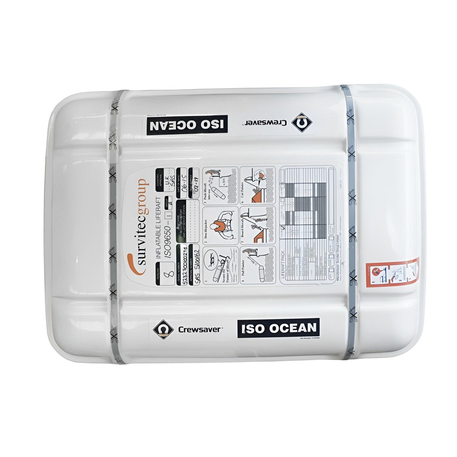 Crewsaver ISO Approved Ocean Life Raft 4 - 12 person - D5595074