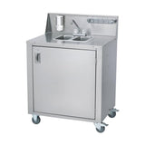 Crown Verity 34" x 25" CV-PHS-2 Dual Bowl Hot/Cold Portable Hand Sink - CVPHS-2
