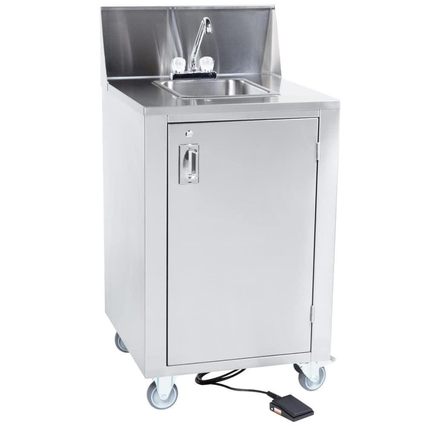 Crown Verity 24" x 25" CV-PHS-4 Single Bowl Hot/Cold Portable Hand Sink - CVPHS-4