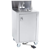 Crown Verity 24" x 25" CV-PHS-4 Single Bowl Hot/Cold Portable Hand Sink - CVPHS-4