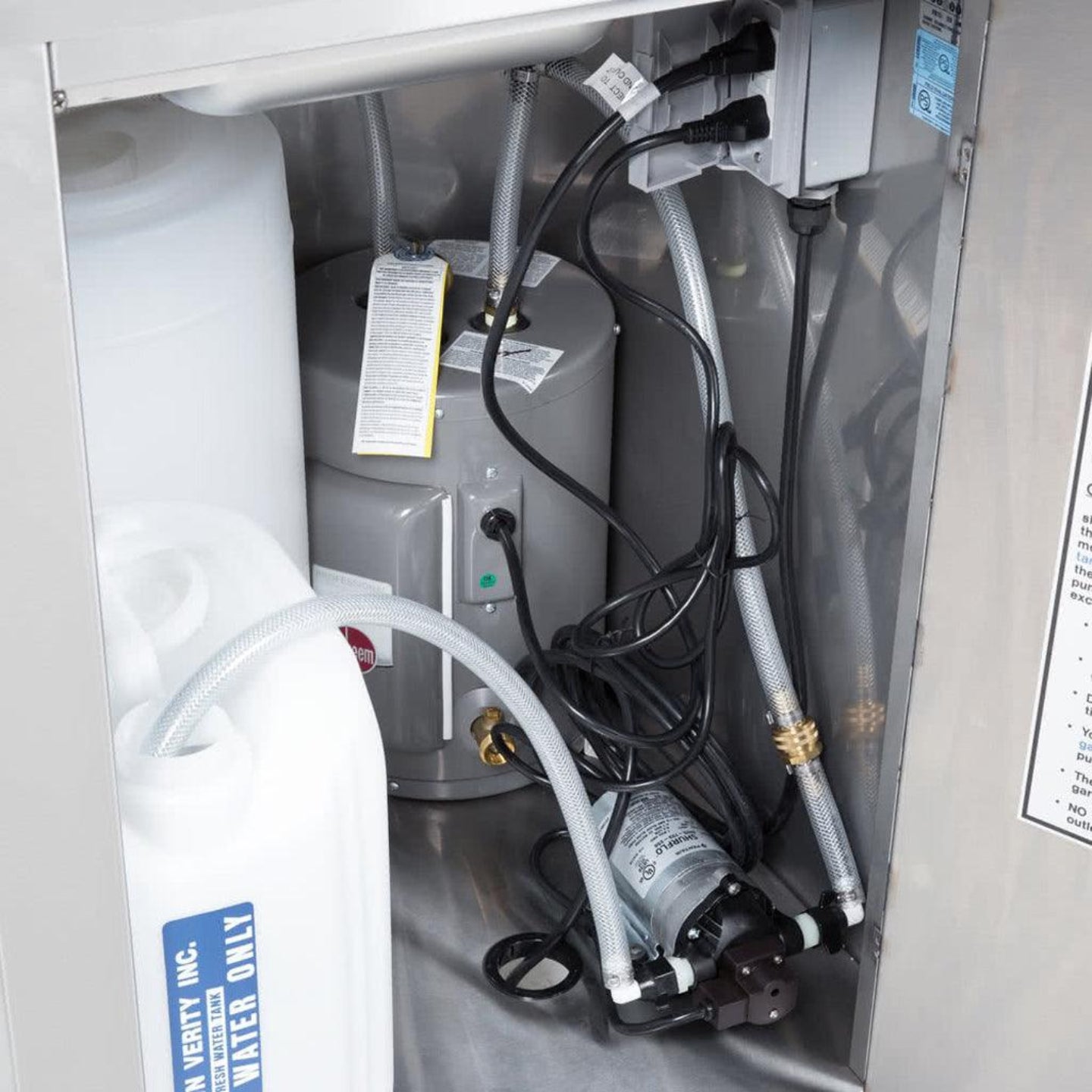 Crown Verity 24" x 25" CV-PHS-4 Single Bowl Hot/Cold Portable Hand Sink - CVPHS-4