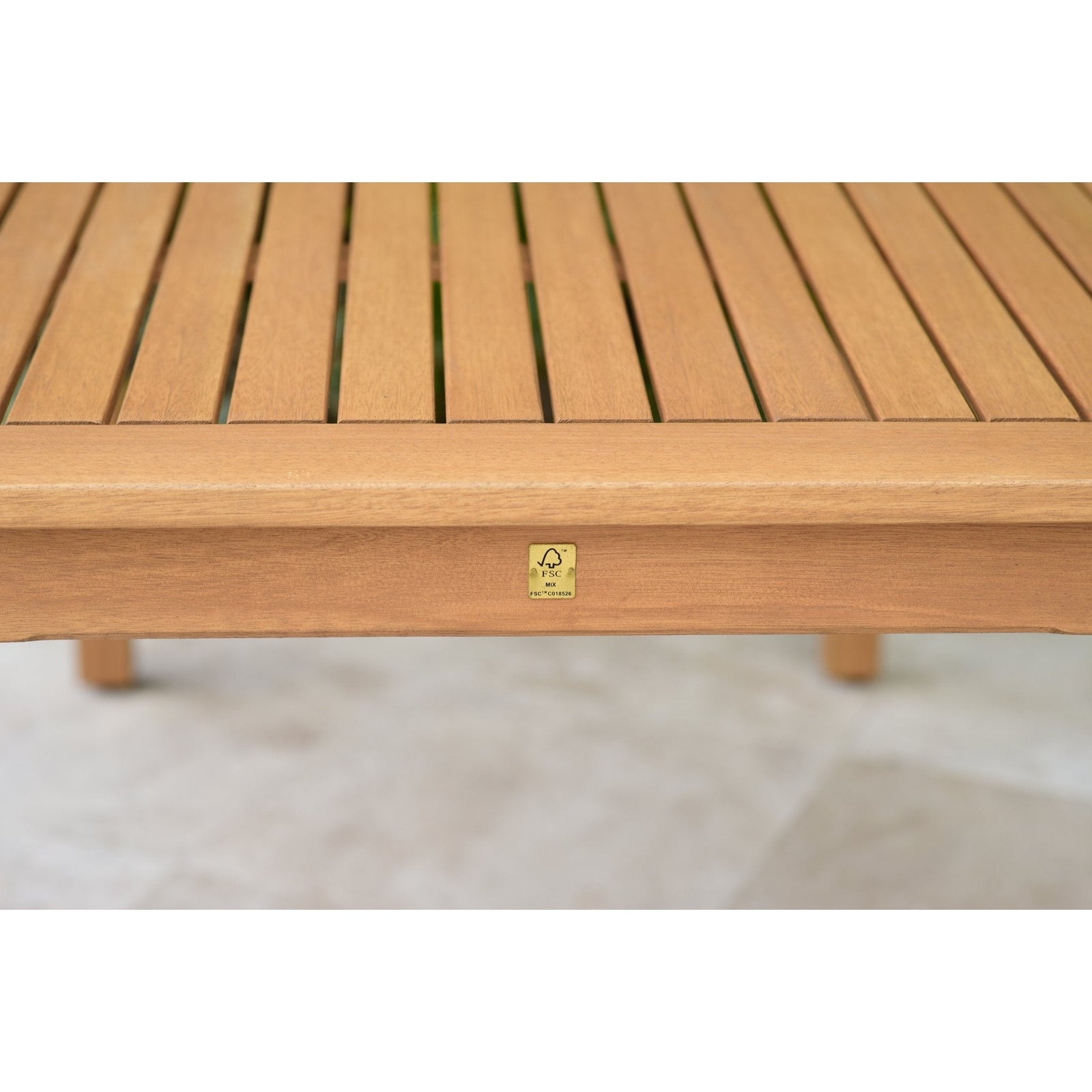 Midtown Concept Orlando Teak Finish Table & Oberon Grey Chairs With Cushions - ORL_4OBE_GR