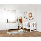 dadada Austin 5-Drawer Dresser - White/Natural