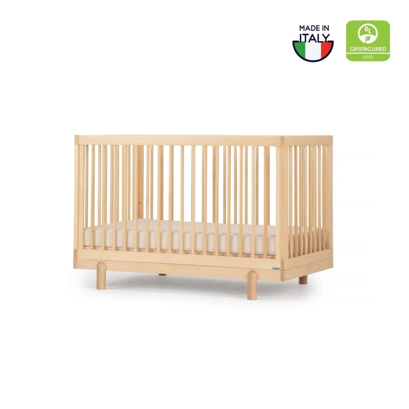 Dadada Bliss 4 - in - 1 Convertible Crib - Natural