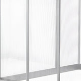Outsunny 6' L x 6' W Walk-In Polycarbonate Winter Greenhouse - 845-243