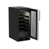 Northland 15 in. 20 Bottle Single Zone Undercounter Wine Cooler, NL15WSG0RS