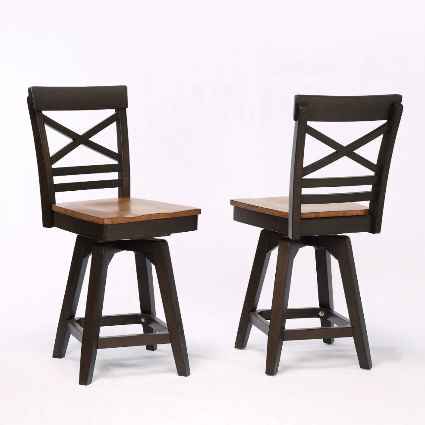 ECI Furniture Choices X Back Bartstool Height with Acacia Finished Seat 2pcs - 0737-20-CS1