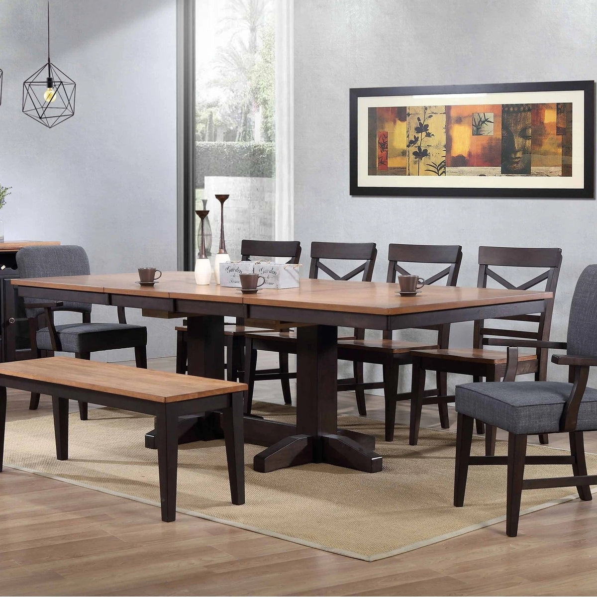 ECI Furniture Choices Trestle Dining Table - 0733-50-TT_TB