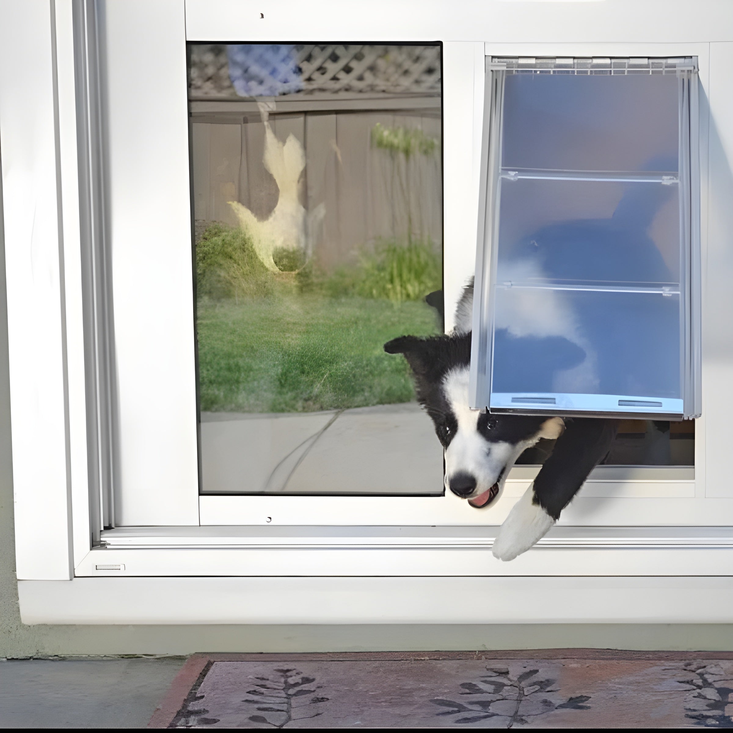 Endura Flap by Patio Pacific - Thermo Sash 3e - Sash Window Cat & Dog Door - 07EF-A10SS-1W-3DC