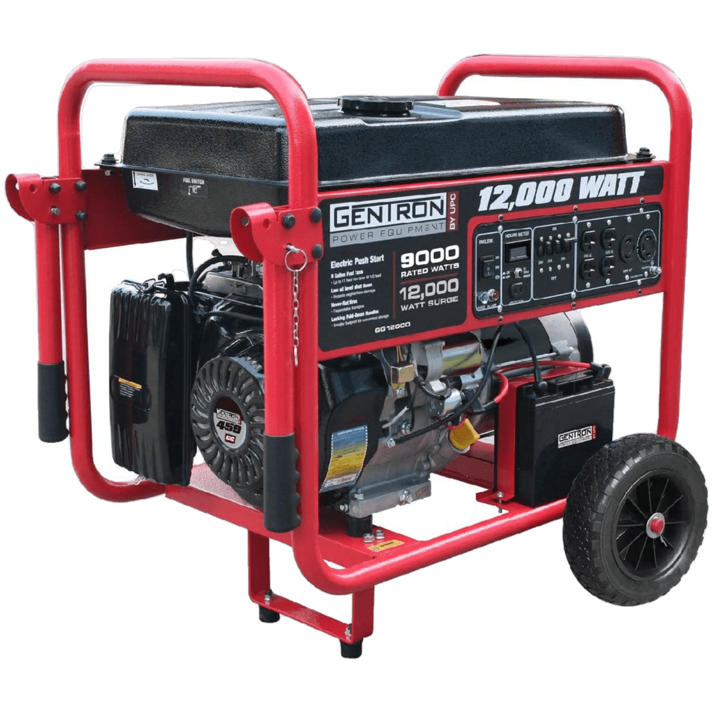 Gentron/all Power America Gg12000gl 9000w/12000w Electric Start Dual Fuel Generator New - GG12000GL