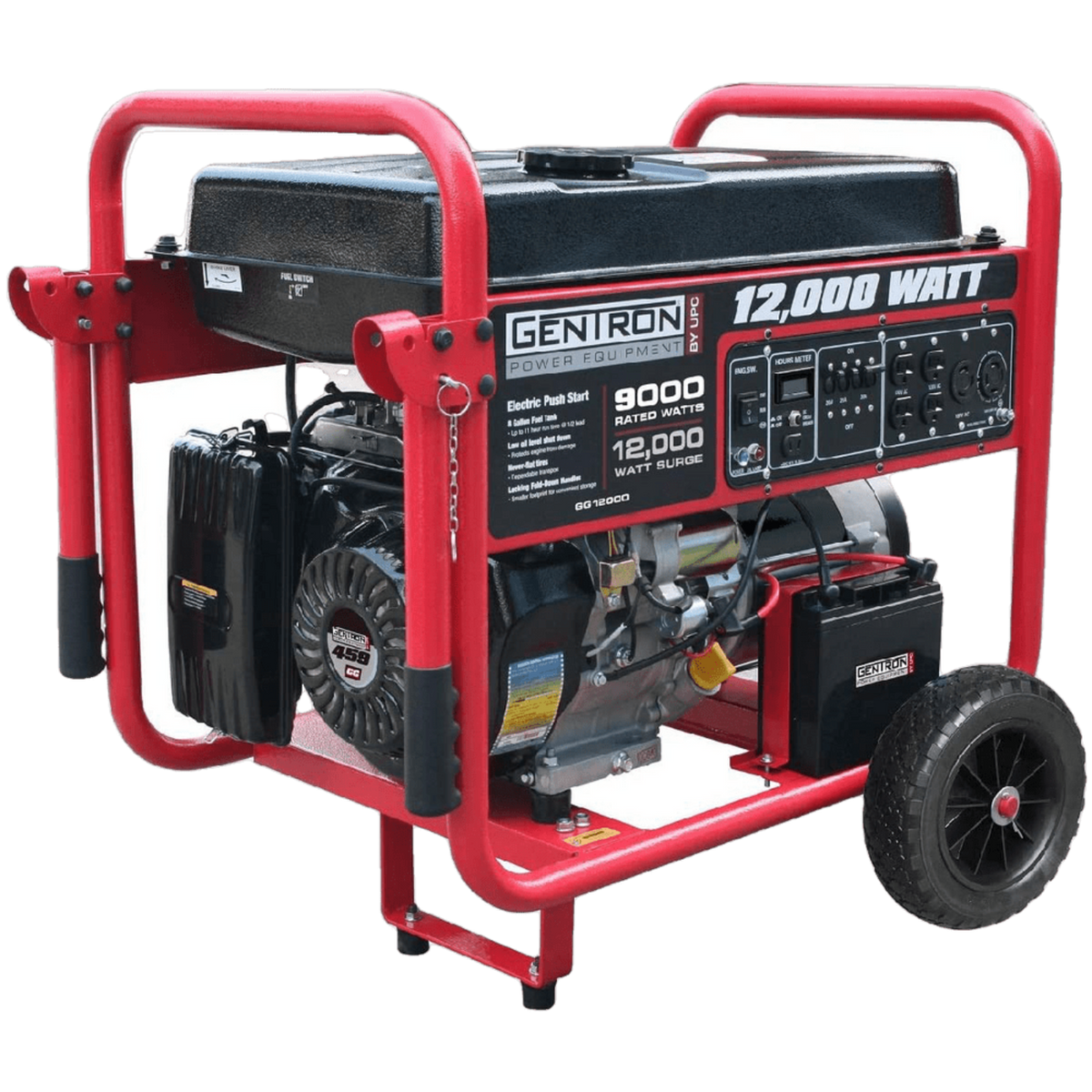 Gentron/all Power America Gg12000gl 9000w/12000w Electric Start Dual Fuel Generator New - GG12000GL