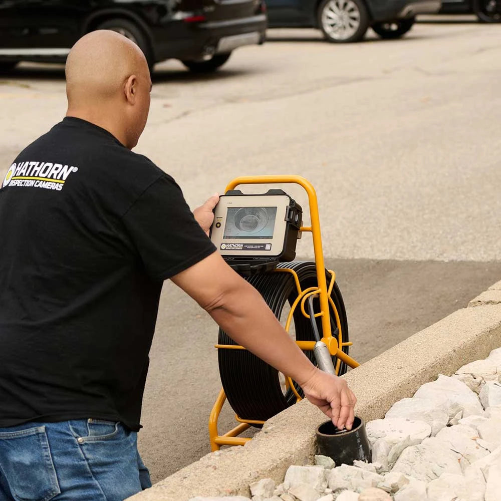 Hathorn H2 Sewer Camera 200FT .400 Push Rod 1.23 Self Leveling Camera - H2-2123-SL