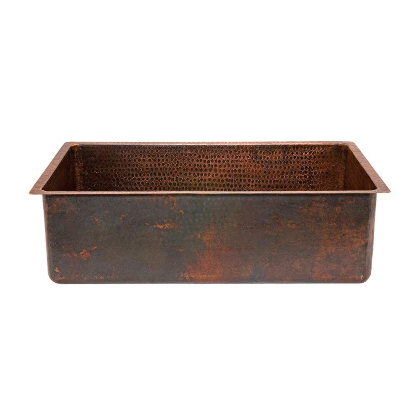 Premier Copper Hammered Copper Single Basin Kitchen Sink - KSDB25199