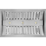 Hauslane 21 Deep 800 CFM Convertible Built-In Insert Range Hood in Stainless Steel -IN-R300SS-34