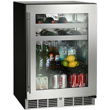 Perlick 24" Beverage Center w/ Stainless Steel Glass Door, ADA Compliant with 4.8 cu. ft. Capacity - HA24BB-4-3