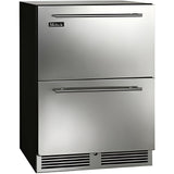Perlick 24" Freezer w/ Stainless Steel Solid Drawers, ADA Compliant with 4.8 cu. ft. Capacity - HA24FB-4-5