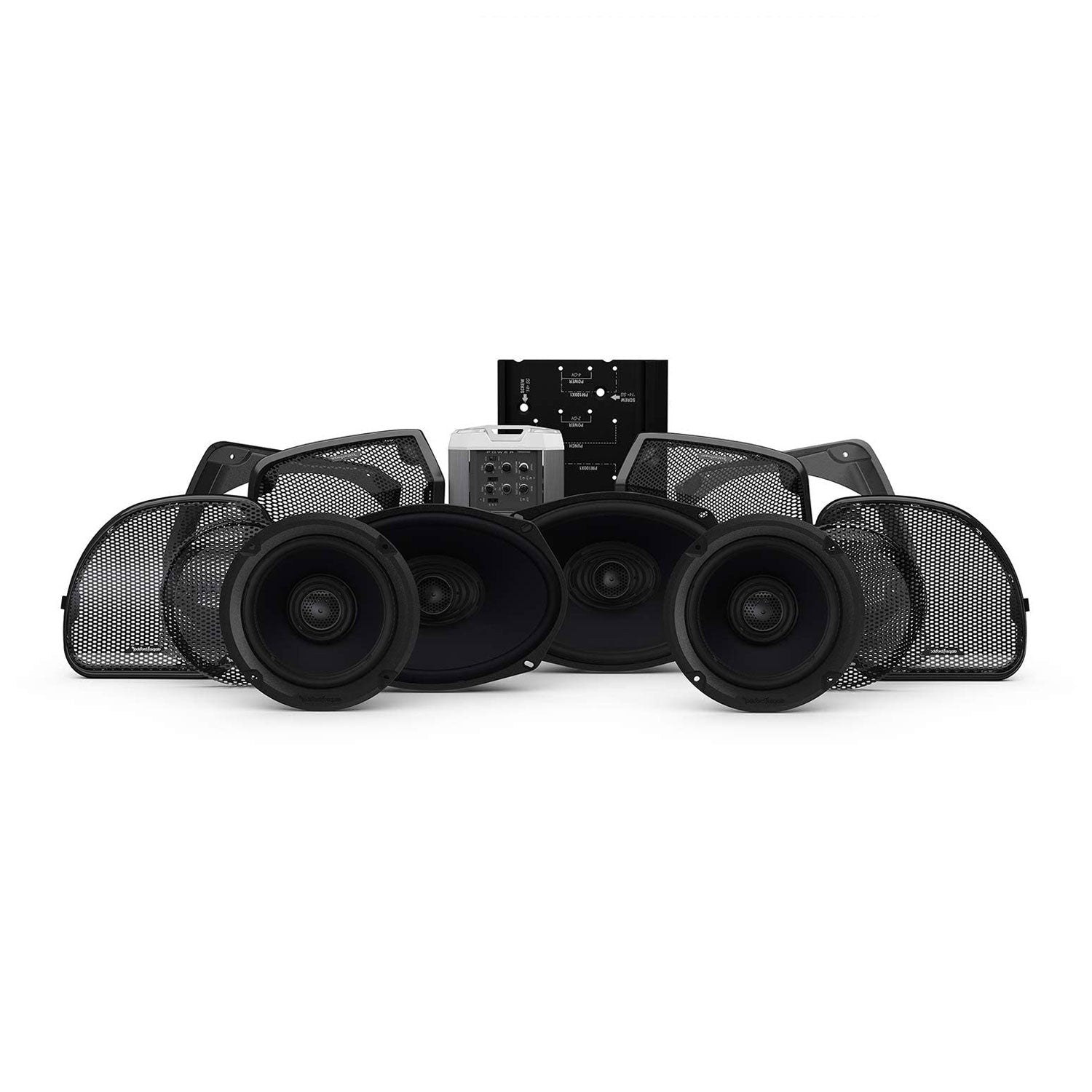 Rockford Fosgate HD14RGSG-STAGE3 Harley Davidson Glide Model 4 Speaker & Amp Kit - 201867