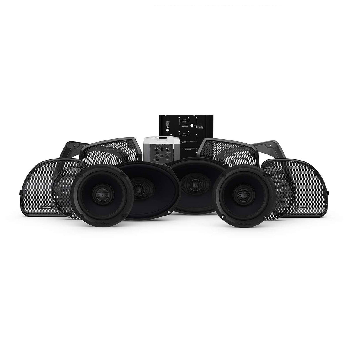 Rockford Fosgate HD14RGSG-STAGE3 Harley Davidson Glide Model 4 Speaker & Amp Kit - 201867