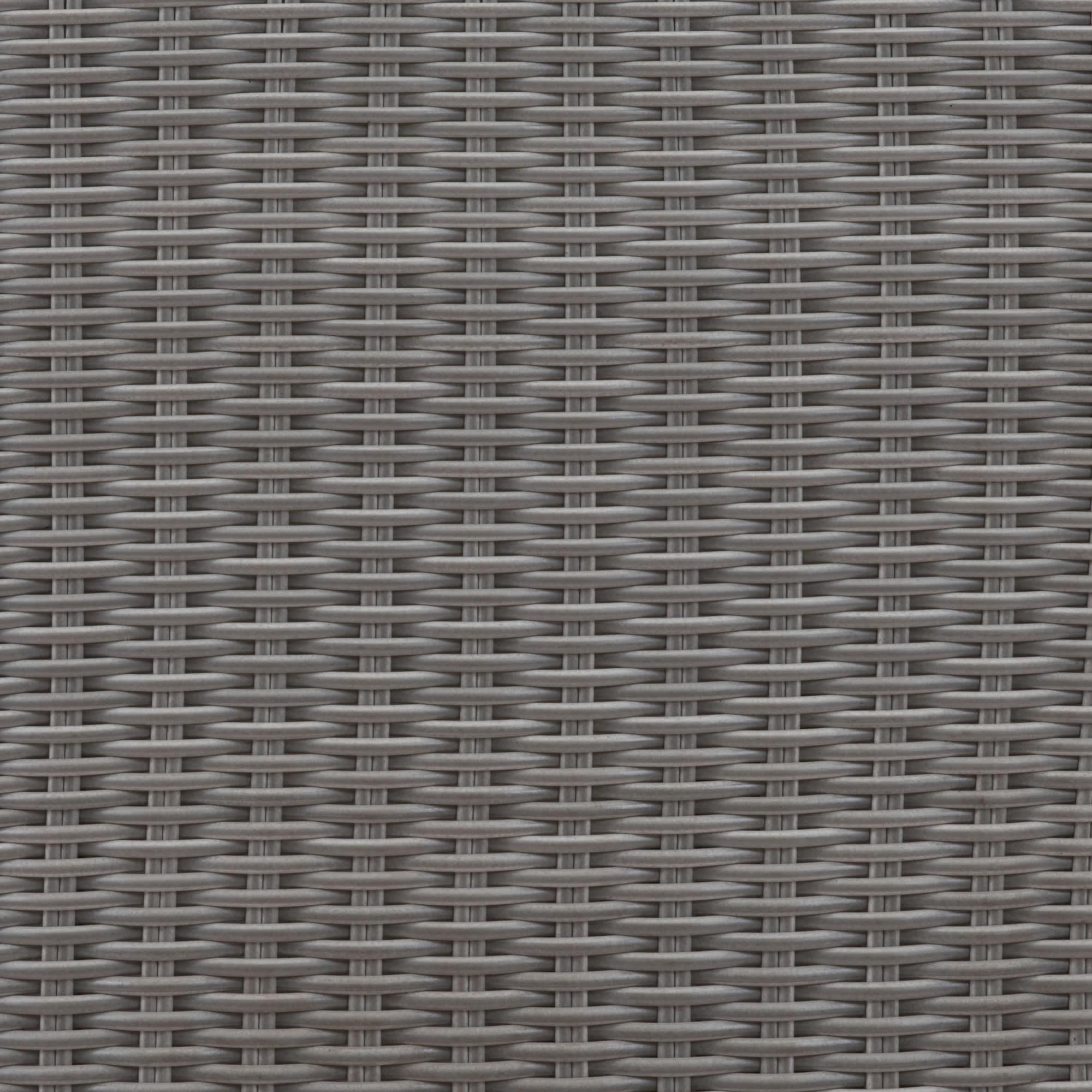 35.4" x 30.3" x 33.9" Natural & Gray, Synthetic Weave & Aluminium, Arm Chair - 364706