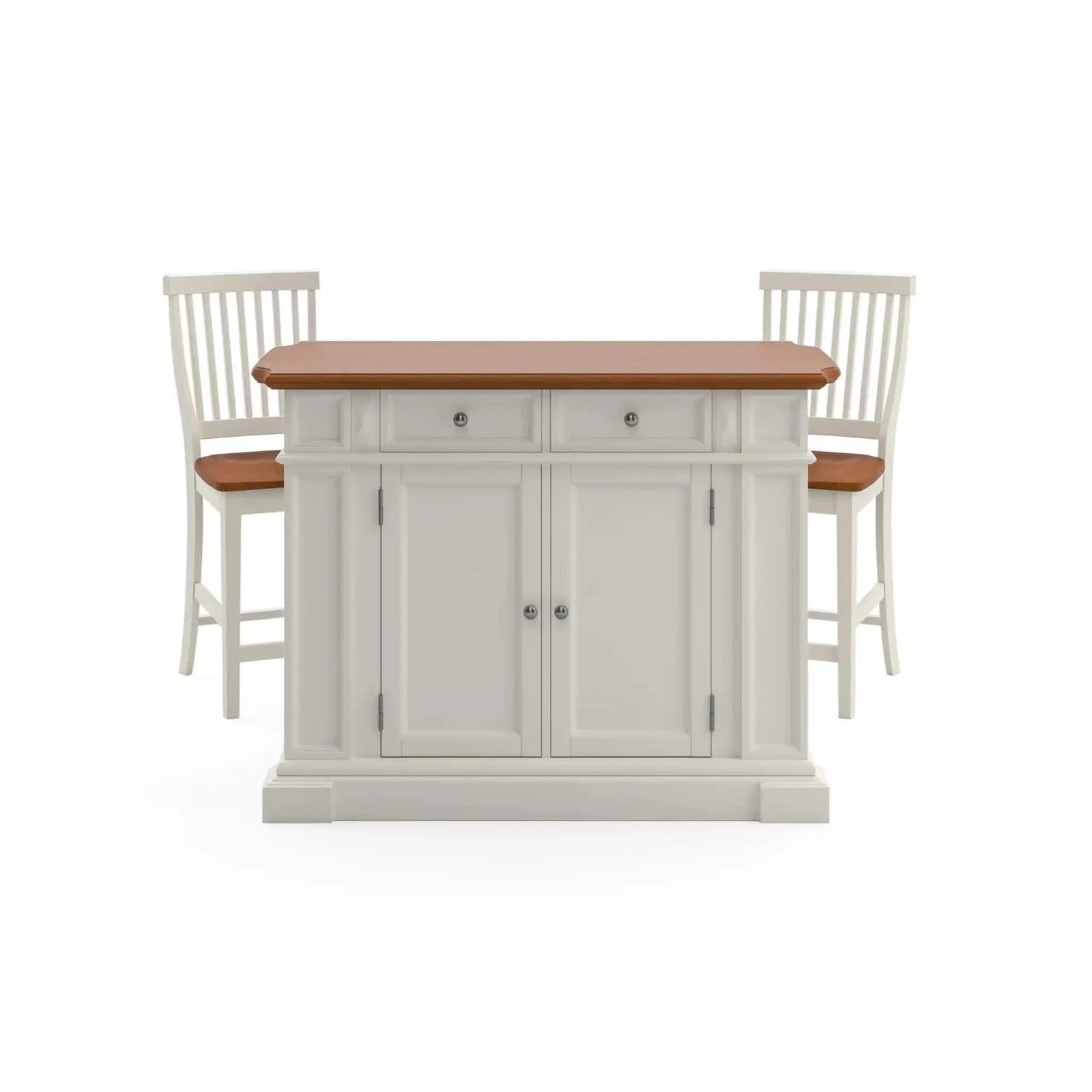 Homestyles Americana Off-White Kitchen Island Set 5002-948.