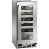 Perlick 15" Outdoor Refrigerator with 2.8 cu. ft. Capacity, Built-in Undercounter Stainless Steel-Glass Door - HP15RO-4-3