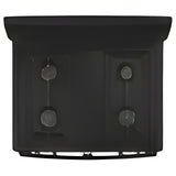 Hotpoint 30-in 4 Burners 4.8-cu ft Freestanding Natural Gas Range Black - RGBS330DRBB