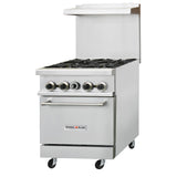 Inferno Blaze IB-GR-24 24” wide, 4 Burner Range, 1 Oven - IB-GR-24