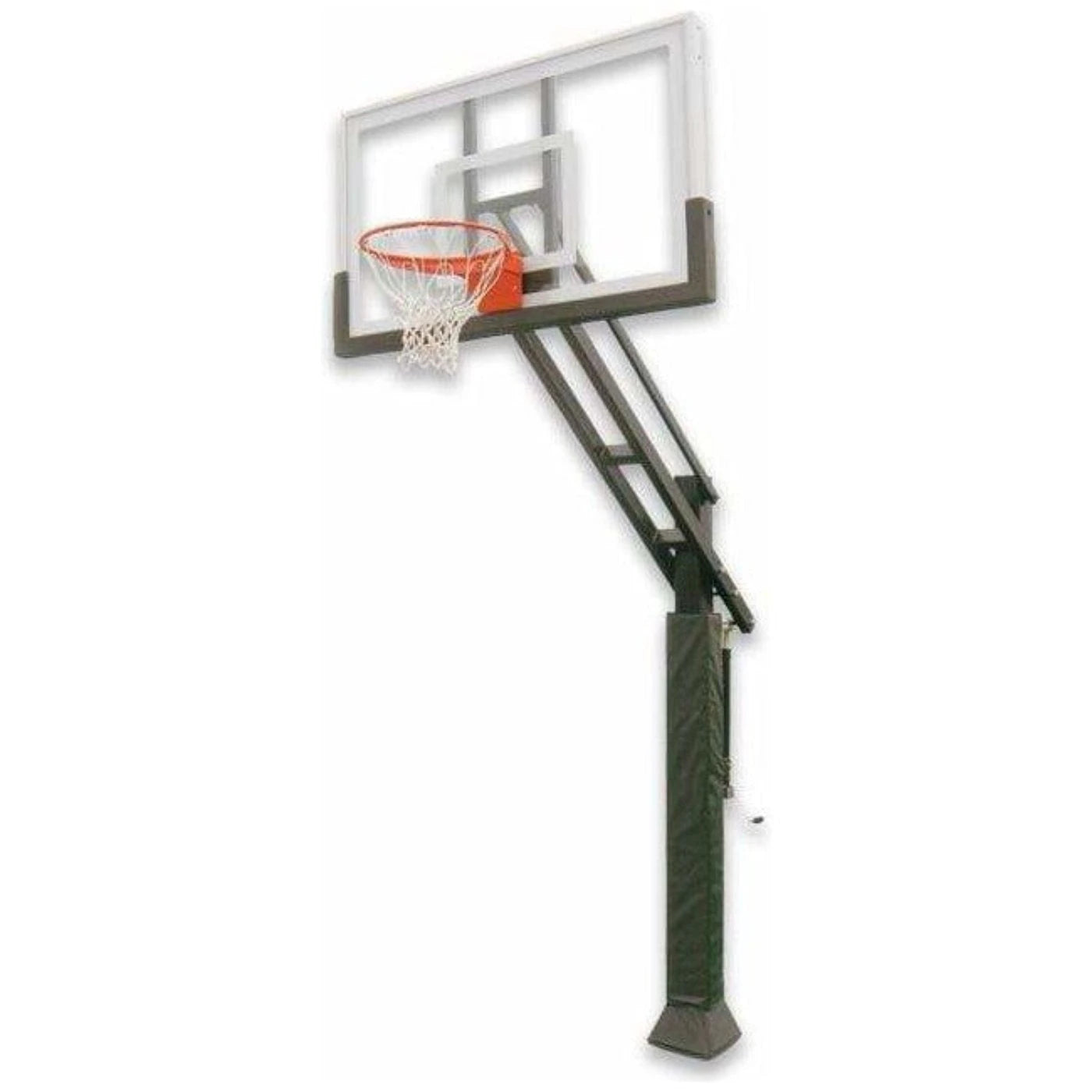 Ironclad FullCourt 42x72 Adjustable In-Ground Basketball Hoop - FCH684–XXL
