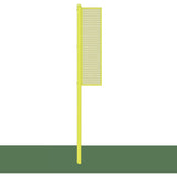 Jaypro Foul Poles - Collegiate Surface Mount 12' - Yellow - BBSBFP-12SM