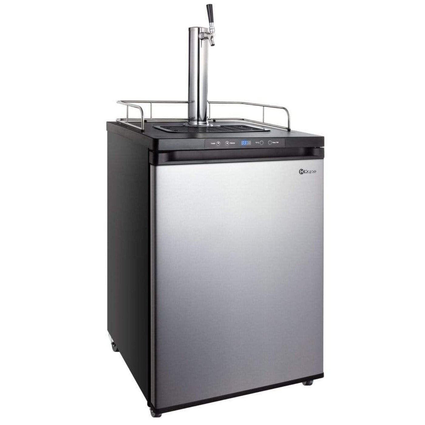 Kegco 24" Wide Cold Brew Coffee Tap Black Stainless Steel Kegerator - ICK30S-1NK