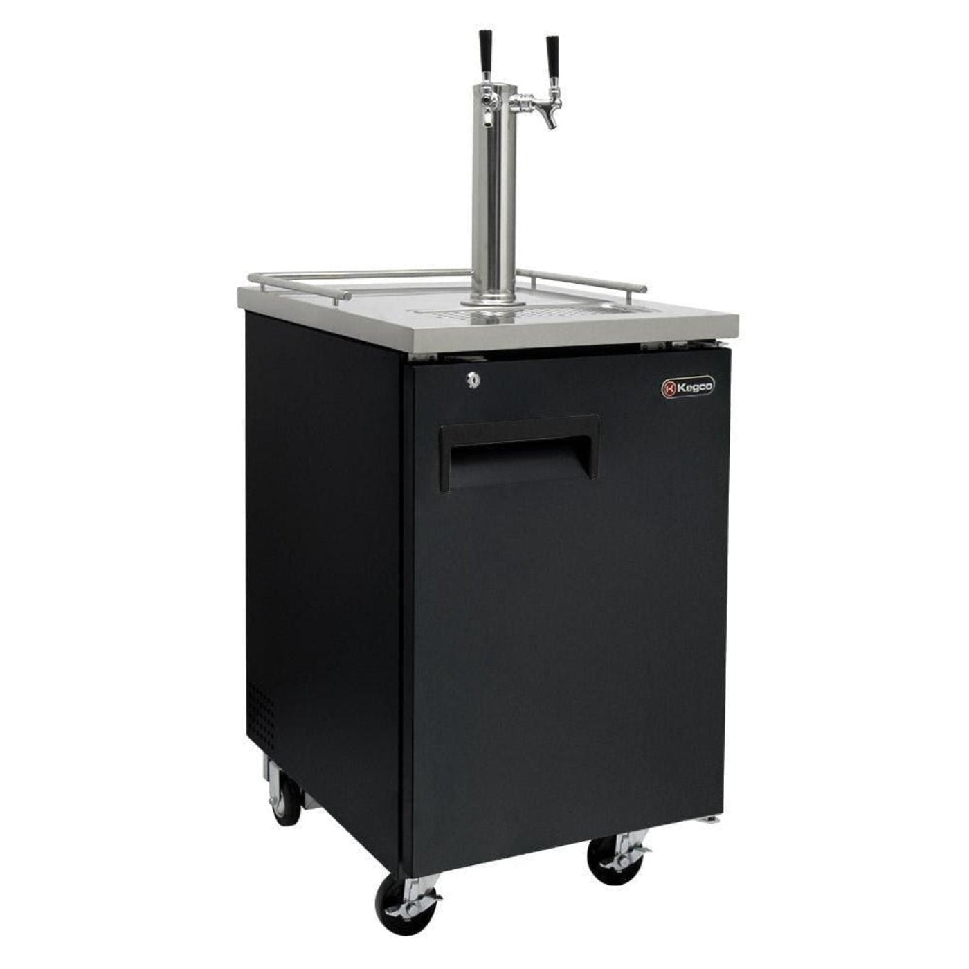 Kegco 24" Wide Kombucha Tap Black Commercial Kegerator - KOMC1B-1